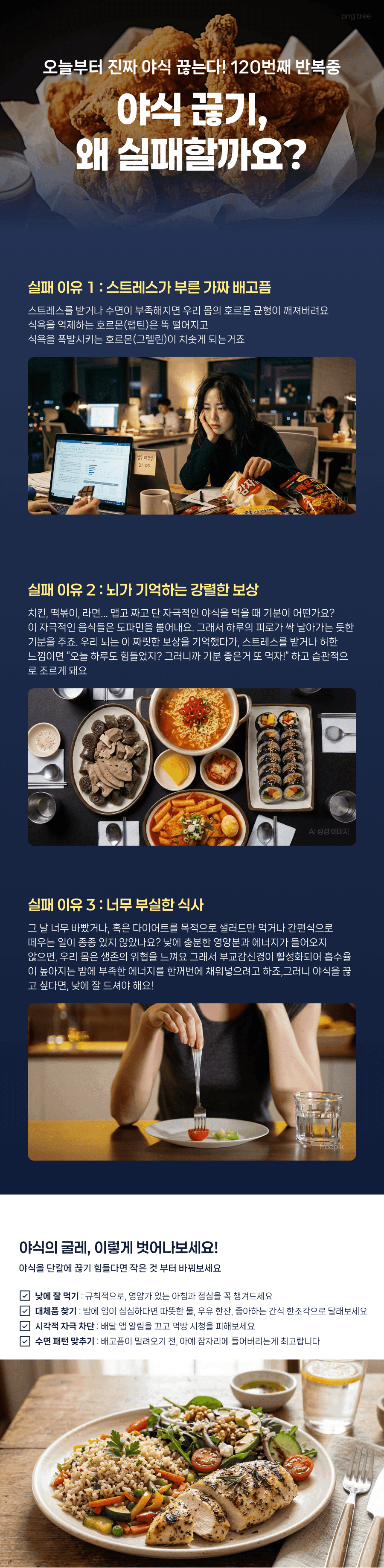 야식 끊기, 왜 실패할까요?